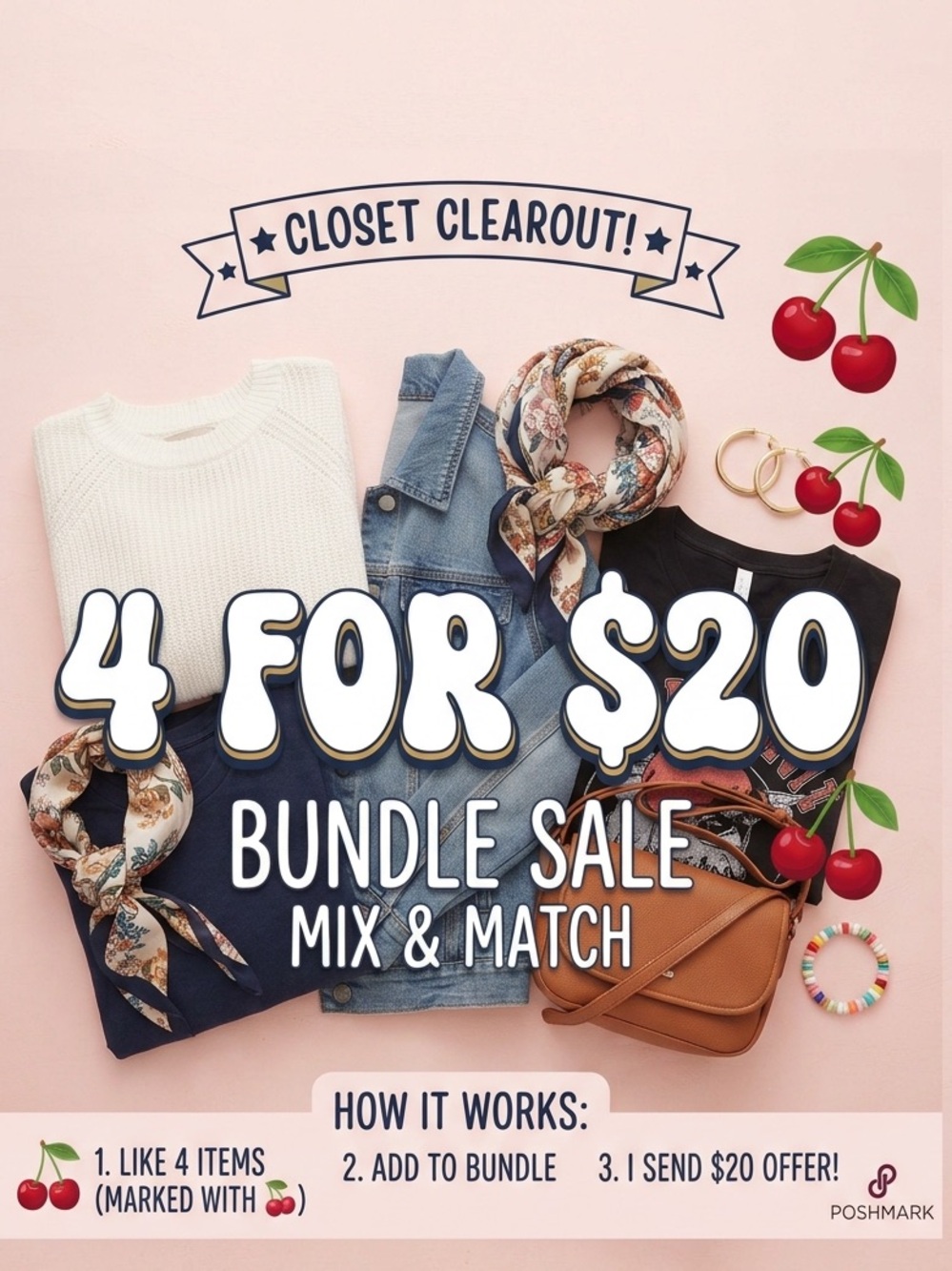🍒 4 FOR $20 BUNDLE SALE! MIX & MATCH 🍒2. Description